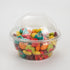 Golden Apple, 5oz-30sets Clear Plastic Cups for Ice Cream, Dessert Cups, Snack Bowl with Dome lids no Hole...
