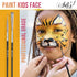 Face Painting Kit for Kids Party - 20 Water-Based Non-Toxic Sensitive Skin Paints, 3 Glitters, 2 Hair Chalks, Combs, 3 Paint Brushes, 40 Stencils,...