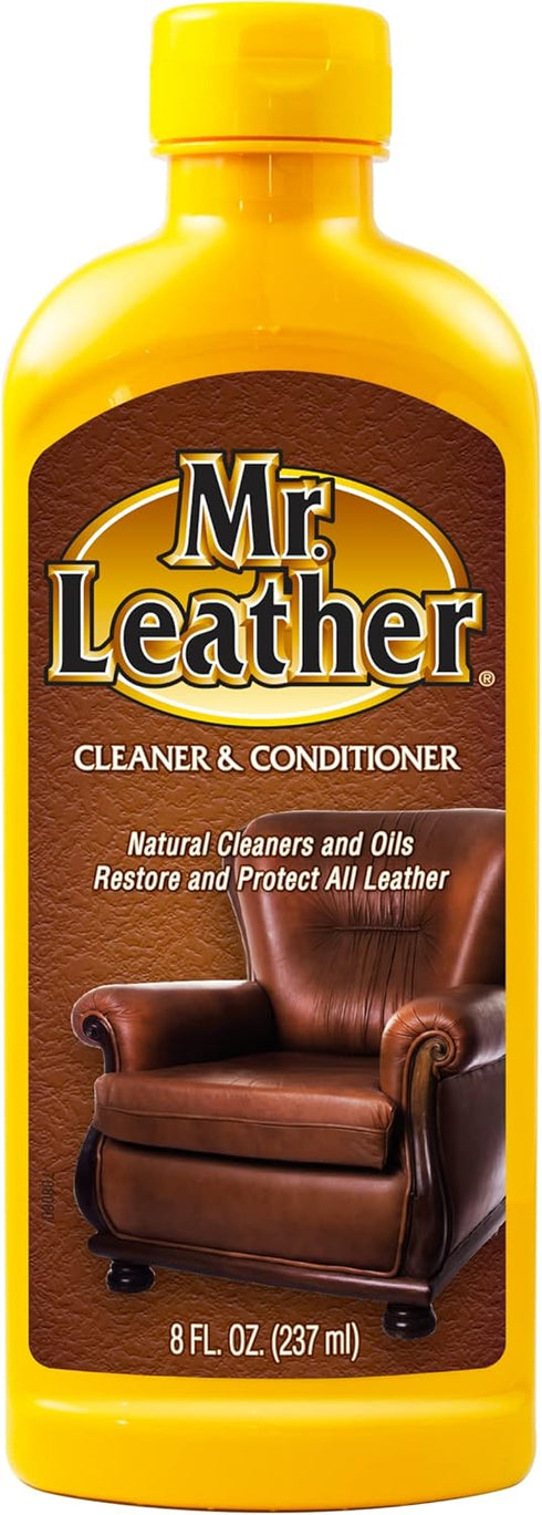 Cleaner and Conditioner - Leather Conditioner to Shine & Protect – Leather Protector Liquid – Use as Sofa Cleaner, Boot Cleaner, or Furniture Clea...