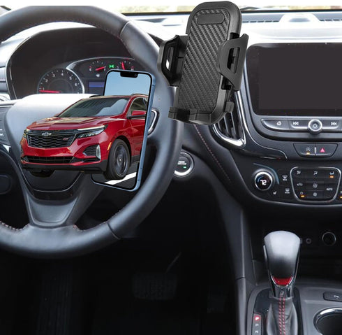 Chevy Equinox Phone Mount for 2024 Chevrolet Equinox Accessories Custom Fit for Chevy Equinox 2018-2024 Equinox Phone Holder Compatible for All Ce...