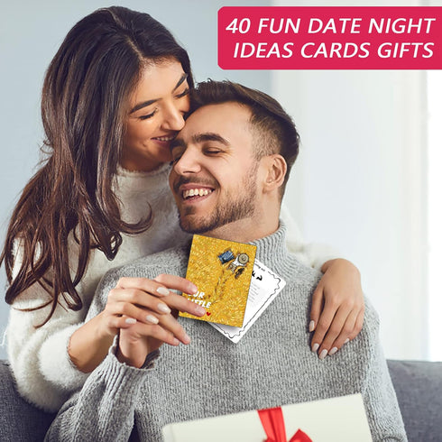 Date Night Ideas Cards for Couples - Funny Romantic Scratch Off Card Deck Game for Date Night - Great Gift Lovely Time for Boyfriend/Husband/Girlf...