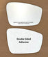 New Replacement Mirror Glass with Full Size Adhesive for Volkswagen | 2013-2015 Passat | 2011-2018 Jetta | 2012-2019 Beetle | Passenger Side View ...