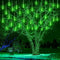 Kwaiffeo Halloween Lights Outdoor, Meteor Shower Lights for Halloween Decorations Christmas Party St. Patrick's Day, UL Plug, Green Christmas Ligh...