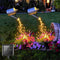 2 Pack Solar Waterfall Fairy Bunch Lights Outdoor Waterproof 200LEDs 8 Modes Watering Can Light (NO CAN) Solar Powered String Lights Firefly Vine ...