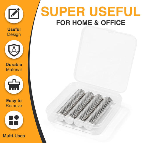 TRYMAG Small Magnets 150Pcs Neodymium Magnets, Tiny Strong Small Round Magnets Circle Rare Earth Magnets for Refrigerator, Office, Whiteboard, Cra...
