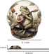 Hippie Frog Mouse Pad Wrist Support, Ergonomic Mouse Pad Frog with Non-Slip Rubber Base, Waterproof Smooth Mousepad with Wrist Rest for Women Gami...