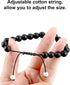BBTO Howlite Bracelet Black Matte Agate Bracelet Couples Bracelet Distance Bracelet Energy Beads Bracelet for Valentine's Day Present...
