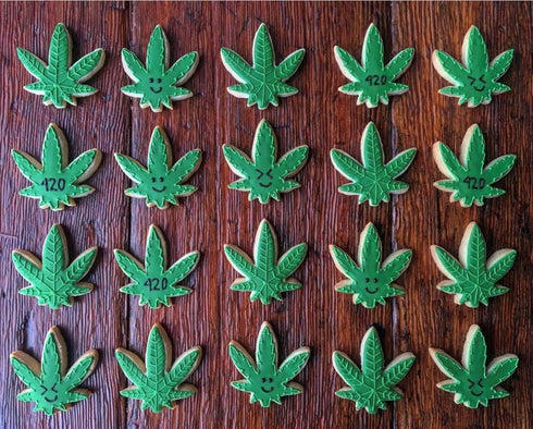 Ann Clark Cookie Cutters Marijuana Weed Leaf Cannabis Shaped Cookie Cutter 4/20 Gift, 3.5" made in USA...