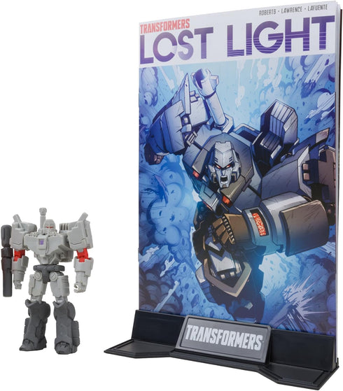 McFarlane Toys - Transformers Page Punchers 2pk Optimus Prime and Megatron 3in Action Figures with 2 Comics...