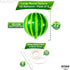 KatchOn, Big 22 Inch Watermelon Balloons - Pack of 6 | One In A Melon Party Decorations | 4D Round Watermelon Mylar Balloon, Watermelon Decoration...