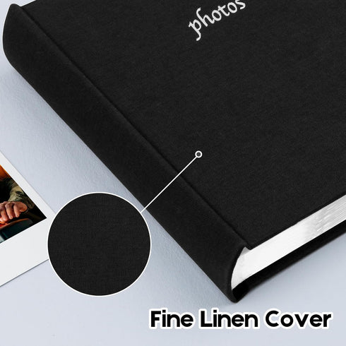 Photo Album for Fujifilm Instax Wide 300 Camera, Linen Cover, 120 Pockets Photo Album with Writing Space for Polaroid Now OneStep2 OneStep+ Instan...