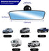 Car Rear View Mirror with Suction Cup, 9.4'' Anti-Glare Wide Angle Auto Inside Rearview Mirror, 360 Degree Adjustable Reduce Blind Spots, Universa...