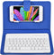 V BESTLIFE V Universal Wireless Bluetooth Keyboard Flip Magnetic Leather Travel Carrying Case Cover with Stand for iOS/for Android Phones(Blue)...