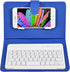 V BESTLIFE V Universal Wireless Bluetooth Keyboard Flip Magnetic Leather Travel Carrying Case Cover with Stand for iOS/for Android Phones(Blue)...