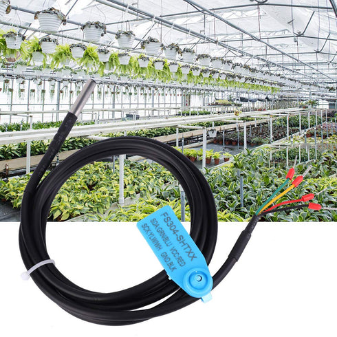 Jadeshay SHT20 Digital Soil Temperature Humidity Sensor Probe, Waterproof High Precision Rapid Response for HVAC, Greenhouses, Warehouse Monitorin...