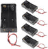 5pcs 18650 Battery Clip 2 Slots 7.4V Plastic 18650 Battery Storage Box Case with Black and Red Wire Leads for 18650 Battery with Connect Lead...