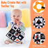 High Contrast Baby Toys for Newborn, Infant Black and White Baby Toys 0-6 6-12 Months, Tummy Time Toys, Soft Crinkle Baby Books Toys for Newborn B...