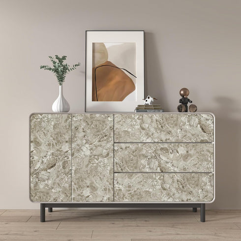 12"x100" Marble Contact Paper Matte Marble Wallpaper Peel and Stick Countertops for Kitchen Waterproof Brown Removable Self Adhesive Contact Paper...