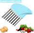Potato Cutter Crinkle Wavy Shape French Fries Potato Chips Cuting Knife Stainless Steel Cucumber Carrot Vegetable Salad Waves Cutting Tool...