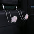 Universal Bling Car Seat Back Hook Headrest Hook Rhinestone Car Purse Accessories Metal Stainless Steel Hook Cute Car Seat Back Storage Hook for C...