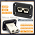 50A Plug Mounting Panel with Dust Cover Compatible with Anderson SB50 Series Connectors Flush Mount Recessed Plate, 2Pcs 50Amp Socket Panel 12-24V...