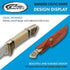 SZCO Supplies DH-8036 Bone Handle Celtic Knot Bandit Hunting Knife with Sheath, 7.75" Length, White...