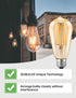 Dusk to Dawn Edison Light Bulbs ST58(ST19), Vintage Amber Glass, Warm Light, 60W Equivalent, Automatic On/Off Light Sensing LED Filament Bulb Outd...