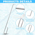 Pool Skimmer Basket Hook Tool, Stainless Steel pool Skimmer Hook Extended Knee Protection Skimmer Basket Handle for Cleaning Swimming Pool Debris ...