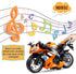 Toy Motorcycles, Diecast Motorcycle Toy with Music Lighting,Toy Motorcycle for Kids 3-5,Toy Motorcycles for Boys (Orange)...
