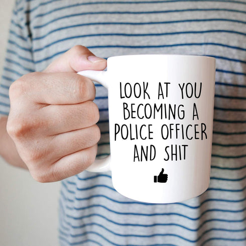 YouNique Designs Police Coffee Cup 11 Ounce Police Academy Graduation Gifts Police Officer Gifts...