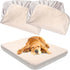 Dog Bed Covers Replacement Washable 2 Pack, 100% Waterproof Dog Bed Cover Soft Noiseless Dog Bed Sheets 50% Increase Durability, Beige 30 x 20 inc...