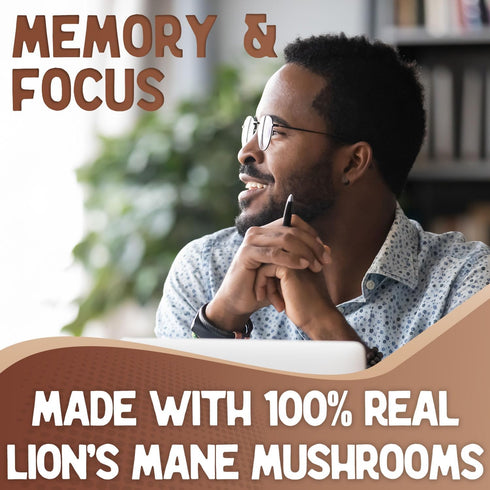 XPRS Nutra Organic Lions Mane Supplement Capsules - 180 Count (90 Day Supply) of Premium Lion's Mane Mushroom Capsules for Mental Clarity, Cogniti...