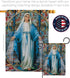 Our Lady of Grace Home Banner Wall Art Patio Lawn Porch Room Small Flag Outdoor Tapestry Yard Sign Catholic Gift Jesus Easter Religious Christian ...
