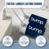 bump D 1.5V Rechargeable Batteries - 2 Pack - Lithium Ion, High Output, Fast & Long Lasting USB-C Charge, Use in Flashlights, Devices w/Extended R...