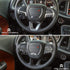 CheroCar Steering Wheel Interior Decoration Trim Kits Panel Cover for 2014-2021 Jeep Grand Cherokee, for 2015-2021 Dodge Challenger/Charger, for 2...