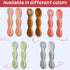 Silicone Baby Spoon Set, Infant Spoon 3-12 Months, Self-feeding Spoon, Dishwasher and Microwave Safe, First Stage Baby Led Weaning Spoon, Set of 2...