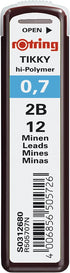 rOtring Tikky Mechanical Pencil Set, HB 0.7 mm, Burgundy, Includes 12 Leads and Eraser...