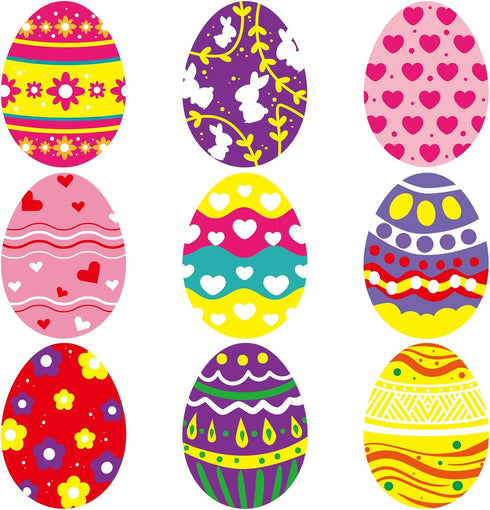 Easter Egg Cutouts for Spring Bulletin Board Classroom Decoration 45Pcs...