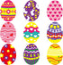 Easter Egg Cutouts for Spring Bulletin Board Classroom Decoration 45Pcs...