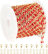 YOUBEIYEE Red Oil Drip Chain for Jewelry Making Gold Plated Brass Chain Roll with Jump Rings and Lobster Clasps Jewelry Supplies...