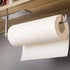 SUNTECH Paper Towel Holder Under Cabinet - Self Adhesive Towel Paper Holder Stick on Wall for Kitchen, Bathroom Paper Towel Holder Organizer&Stora...