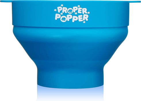The Original Proper Popper Microwave Popcorn Popper, Silicone Popcorn Maker, Collapsible Bowl BPA Free & Dishwasher Safe - (Turquoise)...