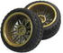 12mm Hub Wheel Rims Rubber Tires for RC 1/10 on-Road Touring Racing Car A for RC 1: 10 on-Road Racing car, Drift, Touring car (4pcs)...