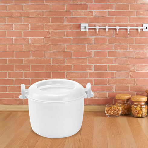 Hemoton Mini Microwave Steamer Microwave Rice Cooker Food Steamer Pot Steam Container Steamer Cooker with Lid Portable Microwave Cookware for Rice...