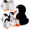 Plush Toys Set Stuffed Animal Zoo Toys with Mom and Small Baby Realistic Baby Animals for Gift Christmas Holiday Birthday Bag Stuffings Decoration...