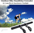 Yizhet Handlebar Extensions, Aluminum Alloy Bicycle Handlebar Extender for Holding Phone Mount Holder, Bicycle Speedometer, GPS(30cm)...