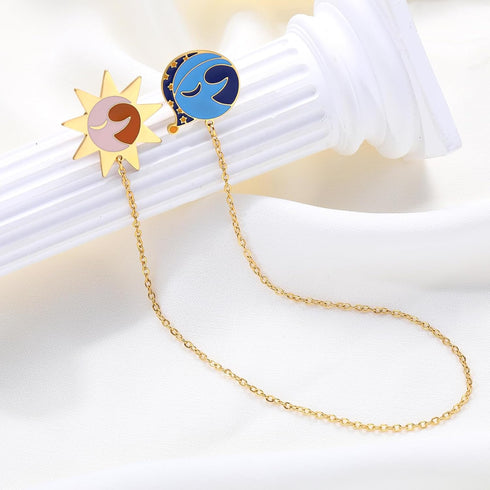 huiphong Sun and Moon Friendship Necklace for Kids Men Women and Fans...