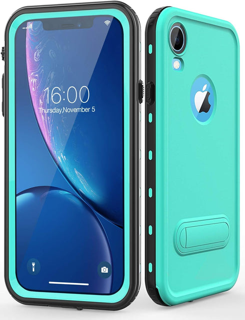 Diverbox for iPhone Xr Case Waterproof,Shockproof Dustproof IP68 Full-Body Sturdy with Kickstand Case Built-in Screen Protector,Underwater Full Se...