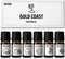 Essential Oils Set Gold Coast Series Set of 6 100% Pure Oils kit - Sweet Orange, Grapefruit, Lemon, Coconut, Tea Tree, Eucalyptus 10ML Suitable fo...