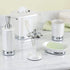 iDesign Metal Toothbrush Holder - Bathroom Cup for Bathroom Organization, The York Collection - 3.25" x 3.25" x 5.75", Chrome and Pearl White...